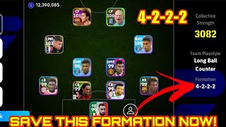 How to get 4222 formation in efootball 2024  4222 formation in pes  424 formation in efootball2024 [upl. by Durston]