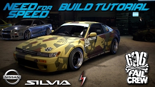 Need for Speed 2015  Fail Crew Nissan Silvia S13 Build Tutorial  How To Make [upl. by Melessa]