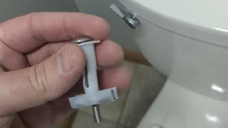 Install a KOHLER 4636RL0 Cachet ReadyLatch Elongated Toilet Seat to replace a cracked toilet seat [upl. by Bulley233]