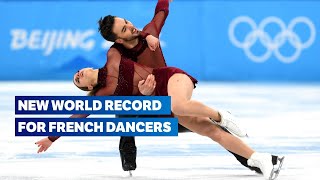 World Record  Papadakis and Cizeron ice dance highlights  Figure Skating Beijing 2022 [upl. by Trisa]