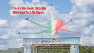 The Italian Air Force Frecce Tricolori LIVE at Air Dot Show New York 2024 [upl. by Mayram]