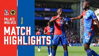 Eze amp Edouard bag goals in Palace win  Crystal Palace 32 Wolves  Premiere League Highlights [upl. by Aipmylo]