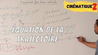 Cinématique 2 BACIS Equation de la trajectoire [upl. by Aiekal]