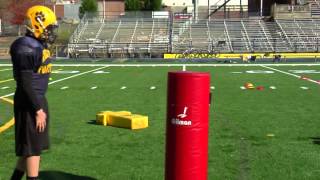 Youth Football Lineman Drills [upl. by Anwat]