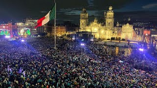 EN VIVO 214 Años del Grito de Independencia en el Zócalo de la Ciudad de México [upl. by Ahsikahs]