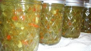 FOOD STORAGE  How to Can Chicago Style Relish [upl. by Ingeberg]