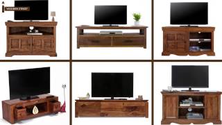 TV Unit  Latest wooden TV Unit designs  Wooden Street [upl. by Nyledam]