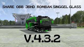 SHARE OBB JBHD ROMBAK JB3 SINGGEL GLASS DOUBLE CORTAS V432 [upl. by Belldas]