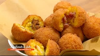 Recette  Arancini à la scamorza fumée de Laura  Les Carnets de Julie  LOsso Buco et son Risotto [upl. by Micah238]