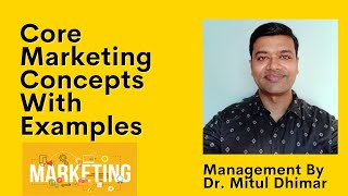 Core marketing concepts with examples  What are core marketing concepts in marketing [upl. by Germaine]