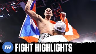 Julian Rodriguez Quits on the Stool Jose Pedraza Dominates for TKO Victory  FIGHT HIGHLIGHTS [upl. by Marilin]