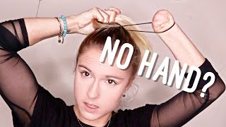 HOW I PUT MY HAIR UP WITH ONE HAND CC [upl. by Aratas]