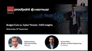 Proofpoint On Demand Webinar Budget Cuts vs Cyber Threats CISO Insights [upl. by Nnairda116]