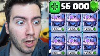 56000 ELMAS İLE EFSANE DESTE Clash Royale [upl. by Derfla899]