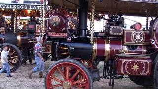 TORBAY STEAM FAIR 2011 PART 24 FAIRGROUND STEAM ENGINES AT DUSK [upl. by Onairda631]