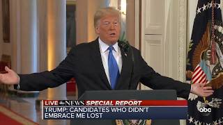 President Trump speaks at WH after 2018 midterm election night  ABC News [upl. by Cammi]