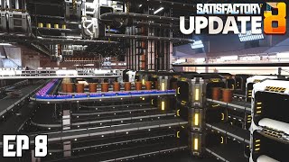 Building Encased Beams amp More Lighting  Satisfactory U8  Ep 8 [upl. by Anatnahs]