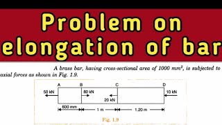 HOW TO CALCULATE THE ELONGATION OF A BRASS BAR [upl. by Alli]