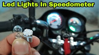 How To Install LED Bulbs In Speedometer  Hero Splendor [upl. by Whall]