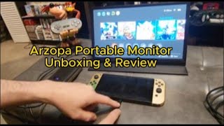 Arzopa Portable Monitor Unboxing amp Review unboxingvideo nintendoswitch portablemonitor [upl. by Yttik]