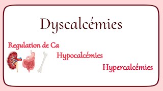 La physiopathologie des dyscalcémies  Hypocalcémies et hypercalcémies [upl. by Keligot]