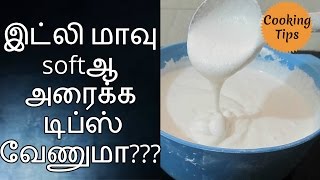 ✅ இட்லி மாவு softஆ அரைக்க டிப்ஸ் வேணுமா  Tamil cooking tips for soft idli [upl. by Werbel]