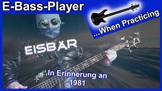 Grauzone  Eisbär  TRG  E Bass Guitar Cover [upl. by Suolhcin120]