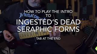 Quick Riffs How to play the intro riff to Ingested’s Dead Seraphic Forms [upl. by Damha633]