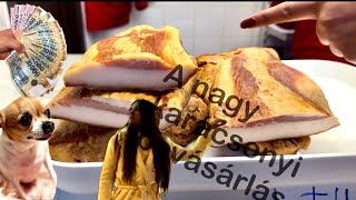 KARÁCSONYi🎄⭐️NAGYBEVÁSÁRLÁS🫣PIAC🥩🍗🧄🧅VLOG🛒MAMIVAL💝💝 [upl. by Zsamot361]