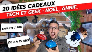 20 idées cadeaux enfants garçons et filles hightech geek jeux de société noël anniversaire [upl. by Whit546]