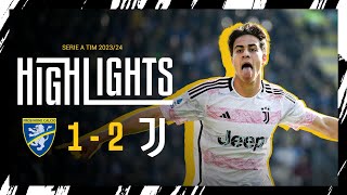 HIGHLIGHTS FROSINONEJUVENTUS 12  YILDIZ AND VLAHOVIC FOR THE PERFECT CHRISTMAS [upl. by Ganiats604]