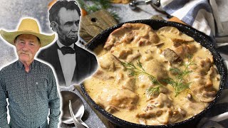 Making President Lincolns Favorite Meal  Chicken Fricassee [upl. by Led]