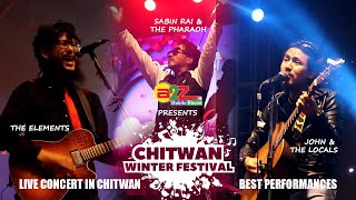 Live performance by the elements  sabin rai  john amp the locals CHITWAN WINTER FESTIVAL 2080 [upl. by Kirat]