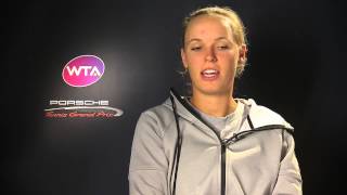 Interview Caroline Wozniacki DEN  Final  Porsche Tennis Grand Prix 2015 [upl. by Reema]