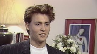 Flashback 24YearOld Johnny Depp Is Not a Fan of Hollywood [upl. by Jovi15]