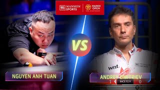 NGUYEN ANH TUAN VS ANDREY DMITRIEV  2024 HANOI OPEN billiards nineball 9ballpool highlights [upl. by Ennalorac]