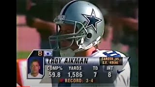 Dallas Cowboys  San Francisco 49ers Week 11 1996 Full Game wPregame amp Halftime [upl. by Aikemahs]