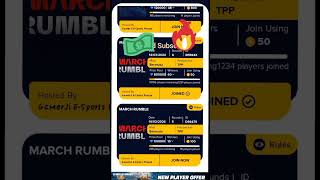 Free fire best tournament app😎Gamerji FF tournament prize pool🤑 ₹100000 💸🔥gamerji shorts best app [upl. by Atiuqaj892]