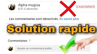 Comment activer ou désactivés les commentaires sur YouTube avec téléphone [upl. by Xxam]