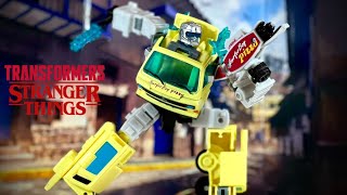 Transformers X Stranger Things Autobot Code Red crossover action figure review [upl. by Dall]