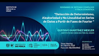 Detección de determinismo aleatoriedad y No Linealidad en Series de Datos a partir de Fases Fourier [upl. by Ennaitsirk]