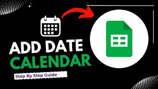 how to add date calendar in google sheets Step By Step Guide [upl. by Caia]