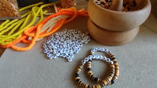 Lets Make Clay Beaded Bracelets Tutorial [upl. by Hallutama]