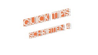 Quick Tips Schriften 04 [upl. by Nireves]