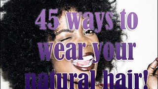 45 Hairstyles For Natural Hair 3 Minutes Or Less Hairstyles [upl. by Enilrek]