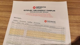 Fahrplan  Ausflüge Hurtigruten Postschiff Dezember 2023 [upl. by Dusa264]