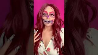 Tutorial calavera con glitter lutips calavera halloween turorial makeup diademuertos skull [upl. by Brynn679]