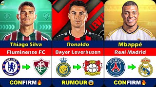 New CONFIRMED and RUMOUR Summer Transfers News 2024 🤪🔥 FT Ronaldo Mbappe Thiago [upl. by Elyl387]