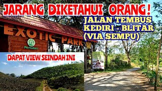 BANYAK YANG GAK TAHU JALUR KEDIRI  BLITAR VIA SEMPU NGANCAR ASIK amp VIEWNYA BAGUS [upl. by Standice]