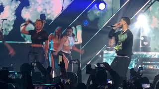 Culpables  Anuel AA And Karol G Live New York 111718 quotFirst Kissquot [upl. by Enilram]